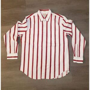 NWT J.Crew Broken-in Oxford Button Shirt Classic Fit Stripe Large Organic Cotton